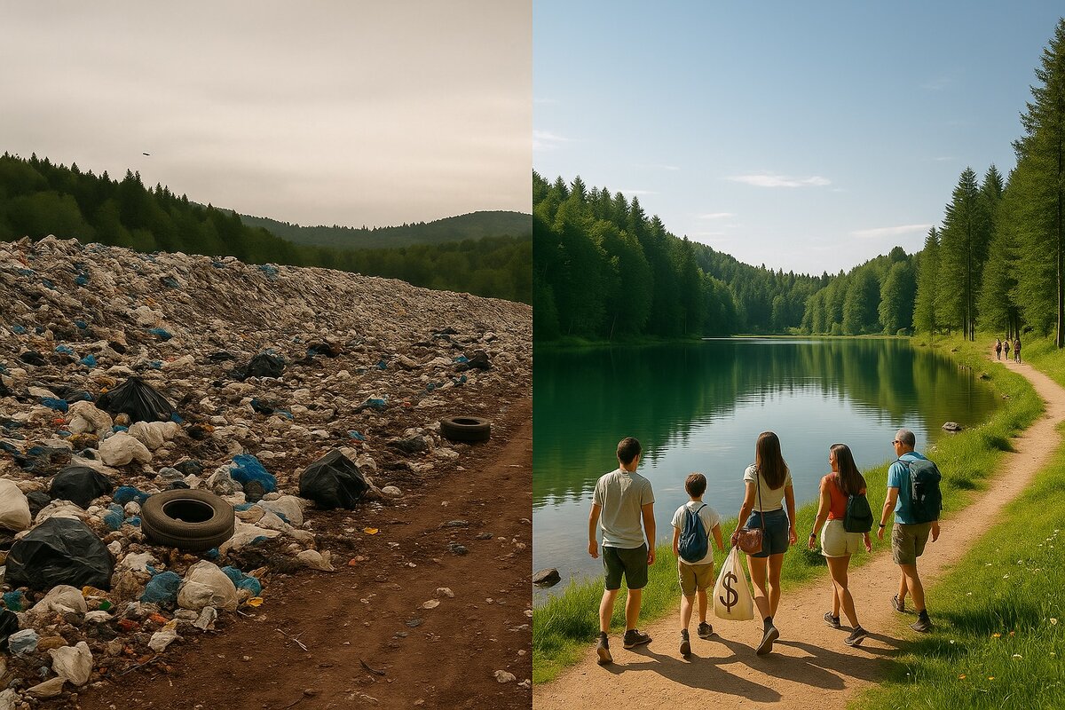 Before and after transformation