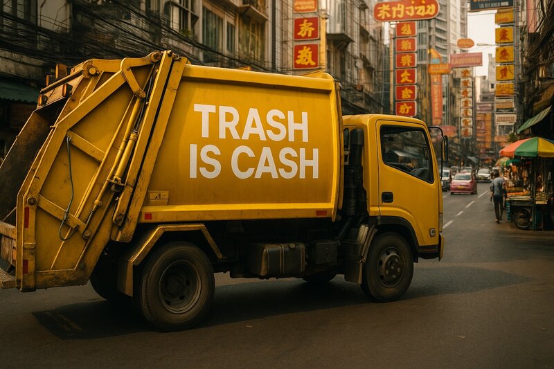 Trash is Cash truck